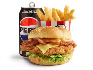 Zinger Bacon Cheese Burger Combo