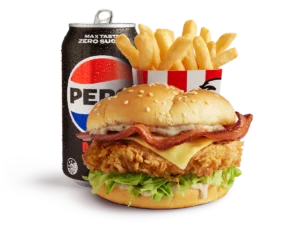 Original Crispy Bacon & Cheese Burger Combo