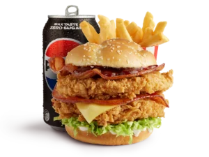 Original Crispy BBQ Stacker Burger combo